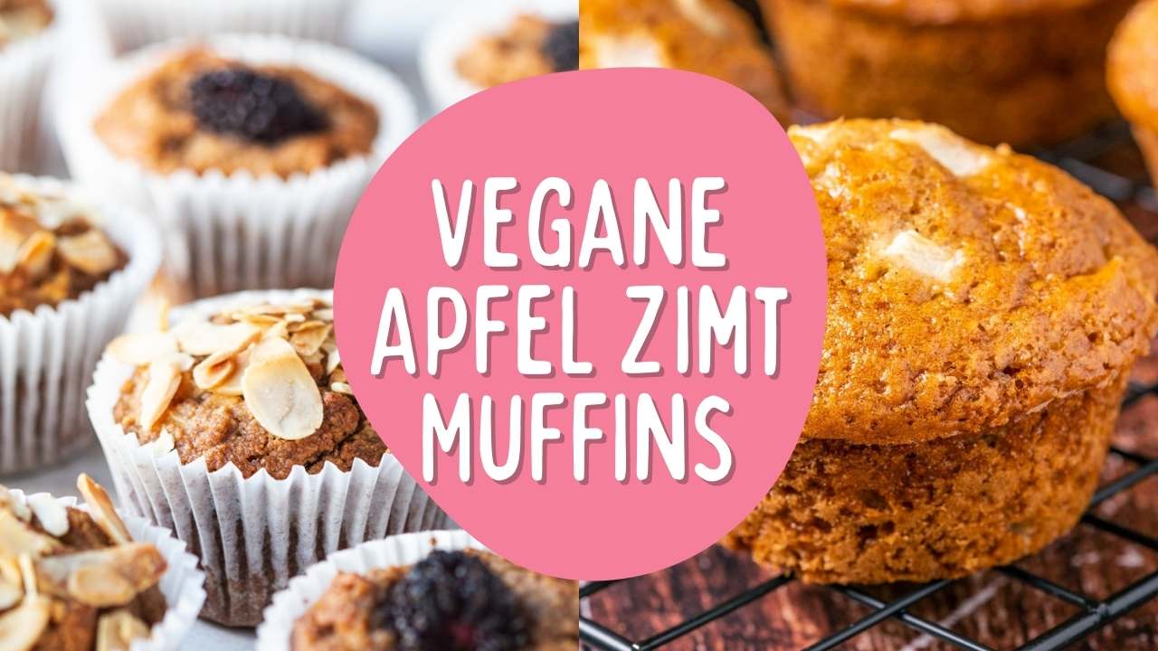 Vegane Apfel Zimt Muffins