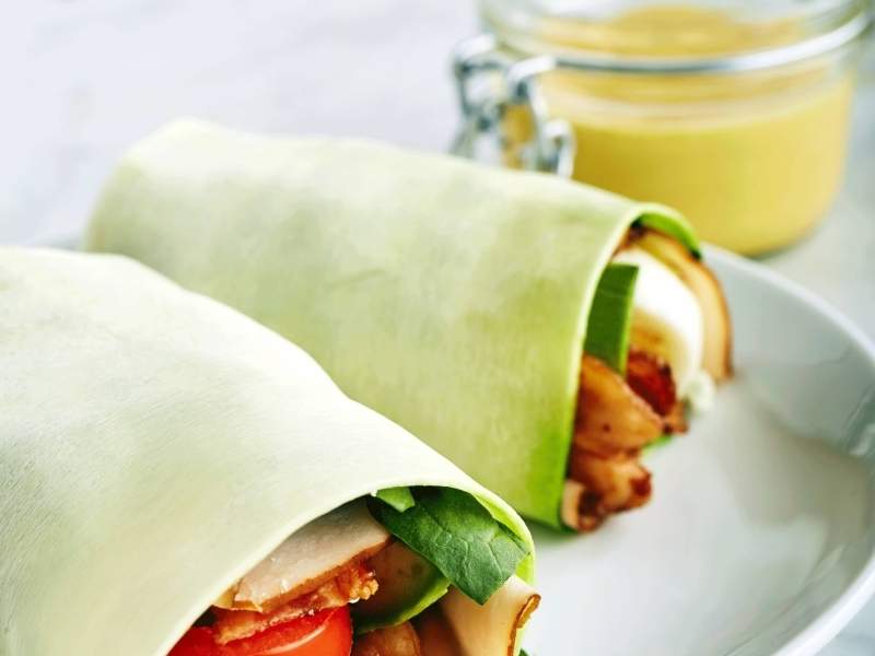 Gegrillte Peperoni-Wraps